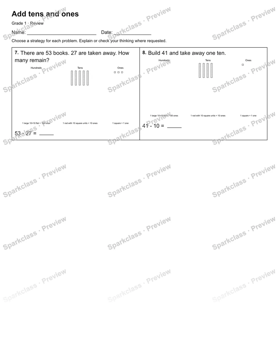 Add tens and ones — Review — page 2