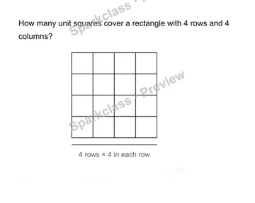 Count unit squares — Grade 3 problem preview
