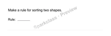 Create a shape rule — Grade 1 problem preview