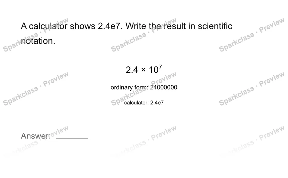 Interpret calculator notation — page 1