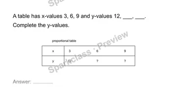 Extend a proportional table — Grade 7 problem preview