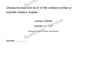 Choose an equivalent representation — Grade 8 problem preview