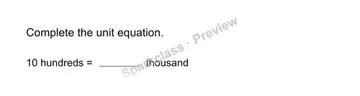 Rename hundreds — Grade 4 problem preview