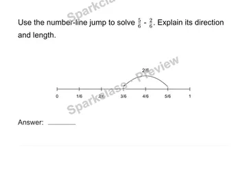 Explain a fraction jump — Grade 4 problem preview