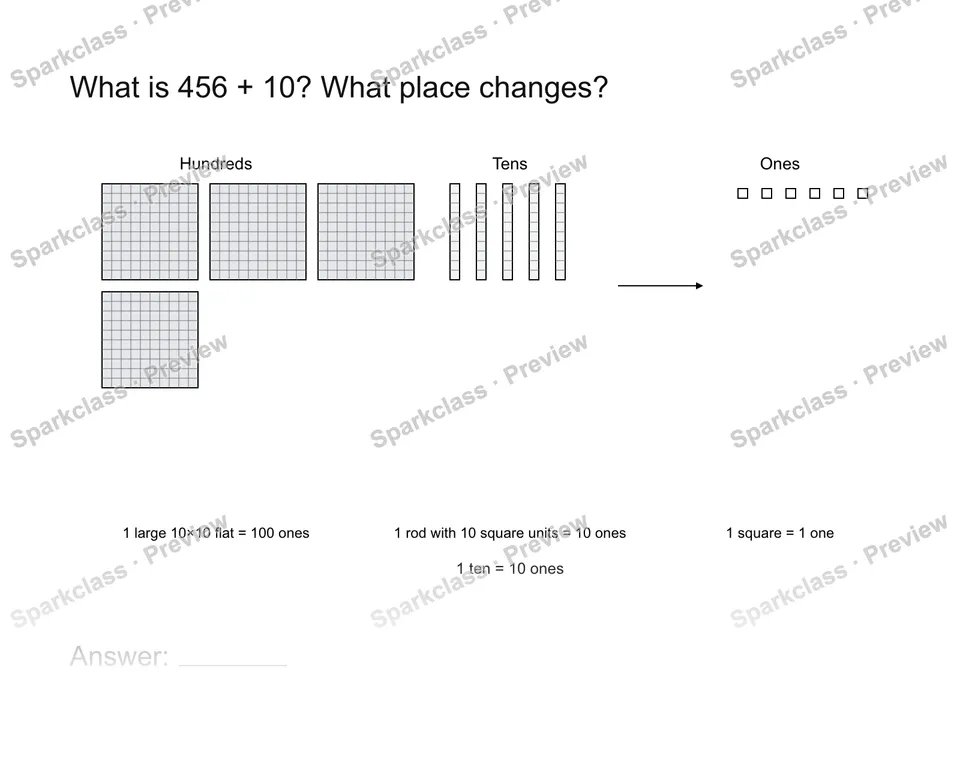 Add or subtract 10 — page 1