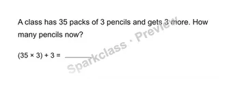 Solve a two-step story — Grade 3 problem preview