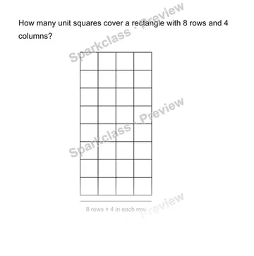 Count unit squares — Grade 3 problem preview