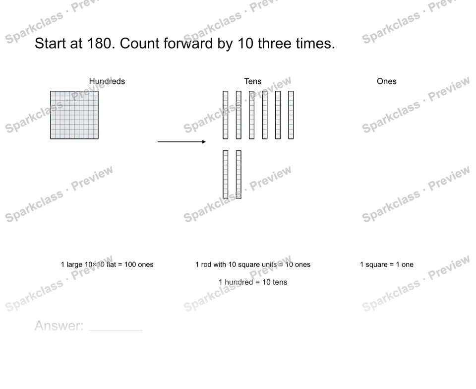 Count by tens — page 1