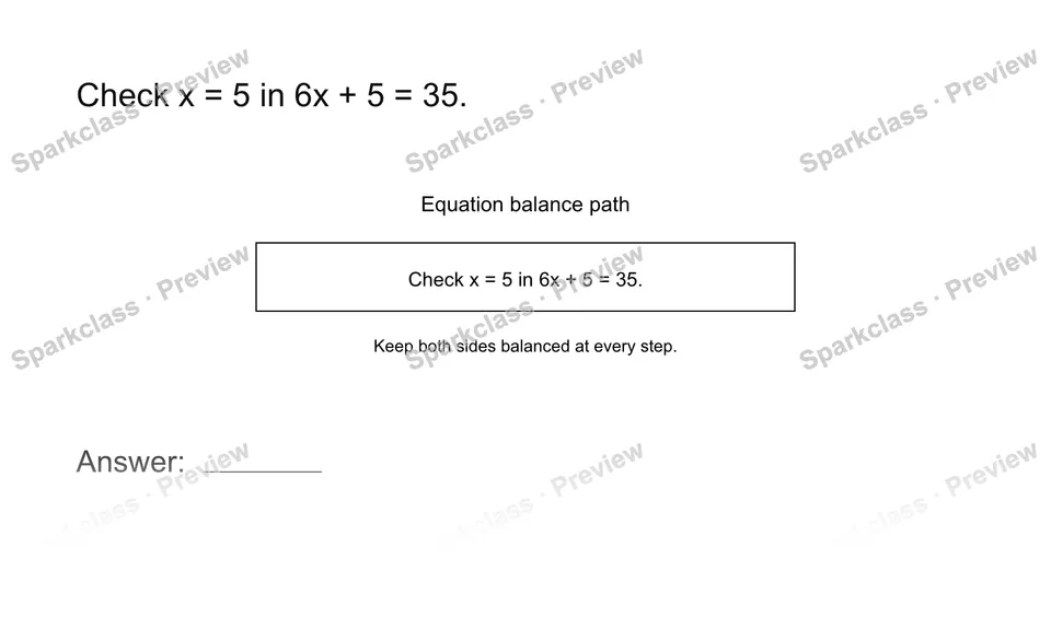 Check a solution — page 1