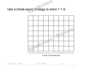 Distributive property — Grade 3 problem preview