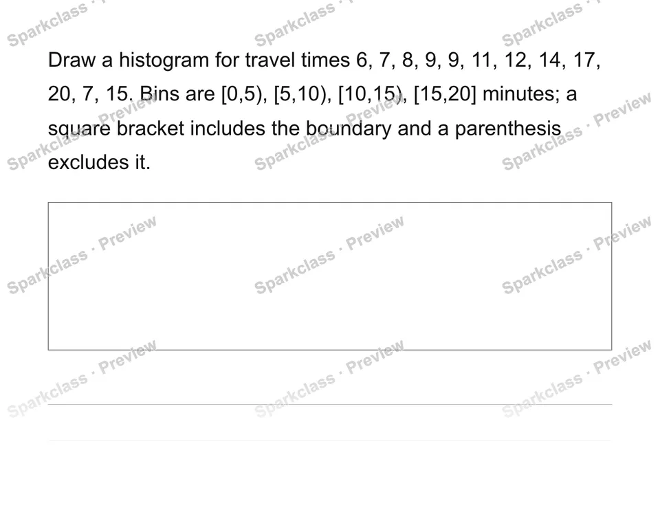 Construct and interpret equal-width histograms — page 1