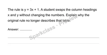 Identify dependent and independent variables — Grade 6 problem preview