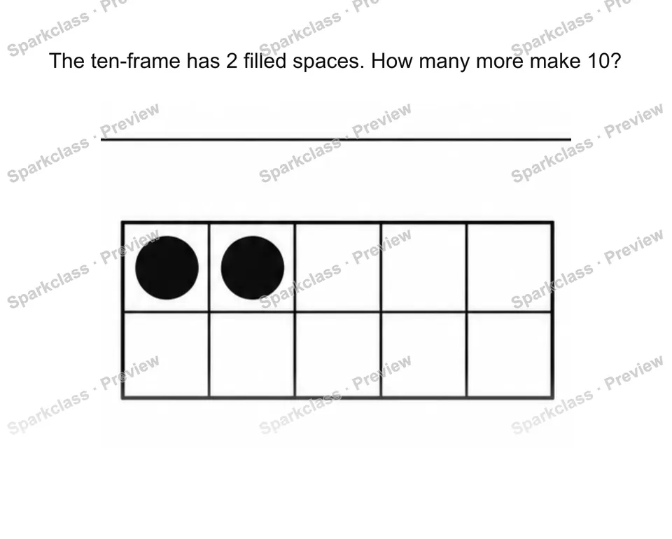 Find the missing part to make 10 — page 1