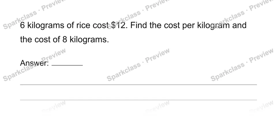 Unit prices and constant speed — page 1