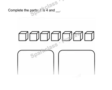 Find the missing part to make 10 — Kindergarten problem preview