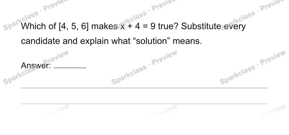 Understand and test solutions — page 1