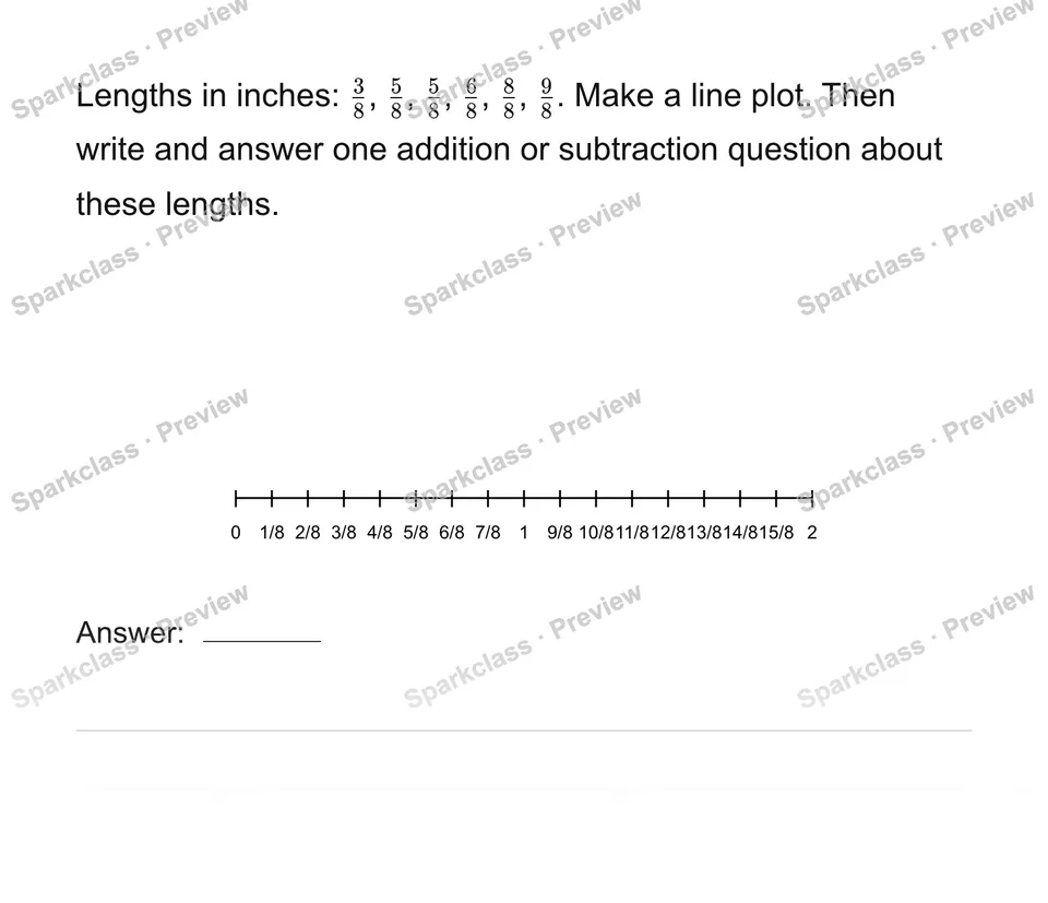Build and question your own line plot — page 1