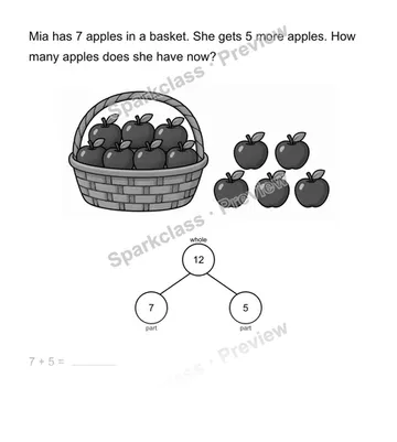 Find the total — Grade 2 problem preview