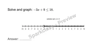 Solve a two-step inequality — Grade 7 problem preview