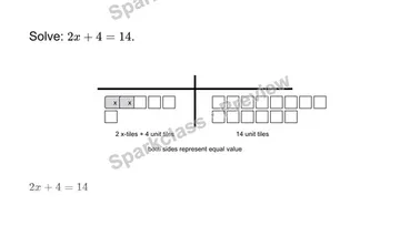 Solve a two-step equation — Grade 7 problem preview