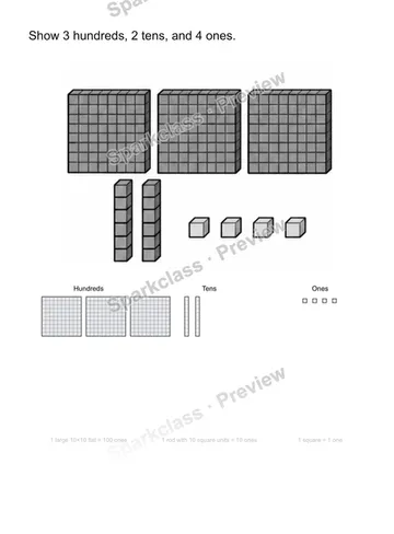 See hundreds — Grade 2 problem preview