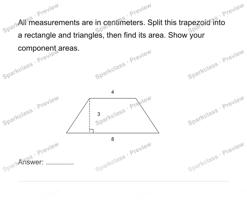 Decompose special quadrilaterals — page 1