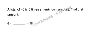 Find a missing amount — Grade 4 problem preview