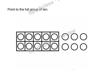Make one group of ten — Kindergarten problem preview
