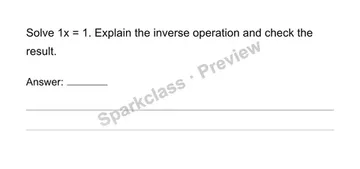 Solve multiplicative one-step equations — Grade 6 problem preview