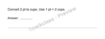 Convert measurement units — Grade 4 problem preview