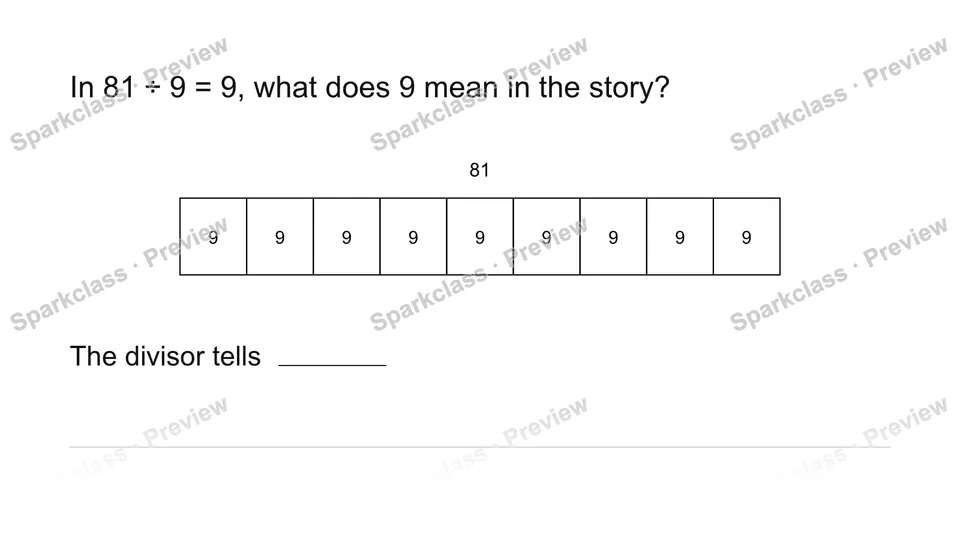 Explain the divisor — page 1