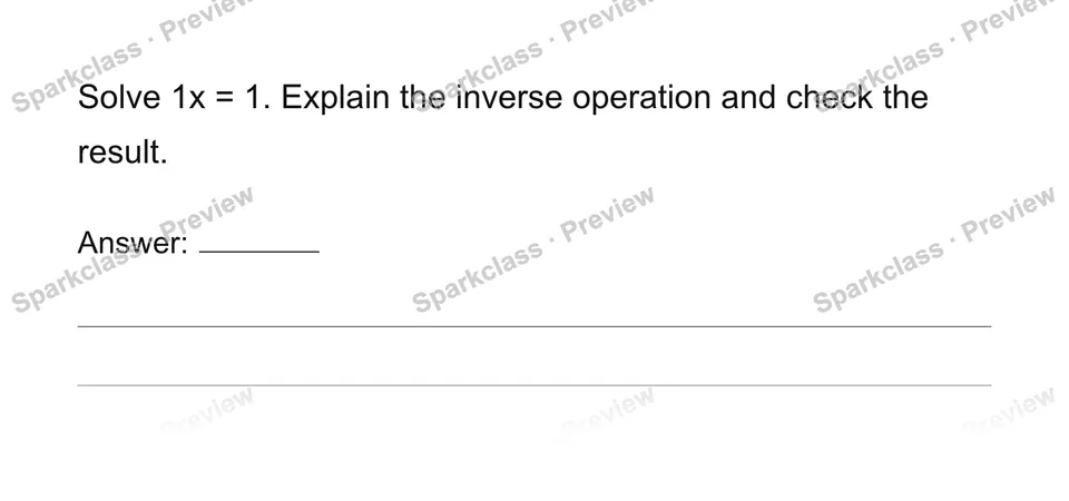 Solve multiplicative one-step equations — page 1