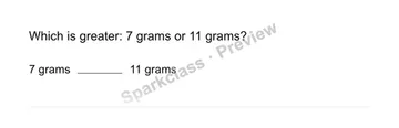Compare measurements — Grade 3 problem preview