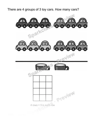 Read equal groups — Grade 2 problem preview