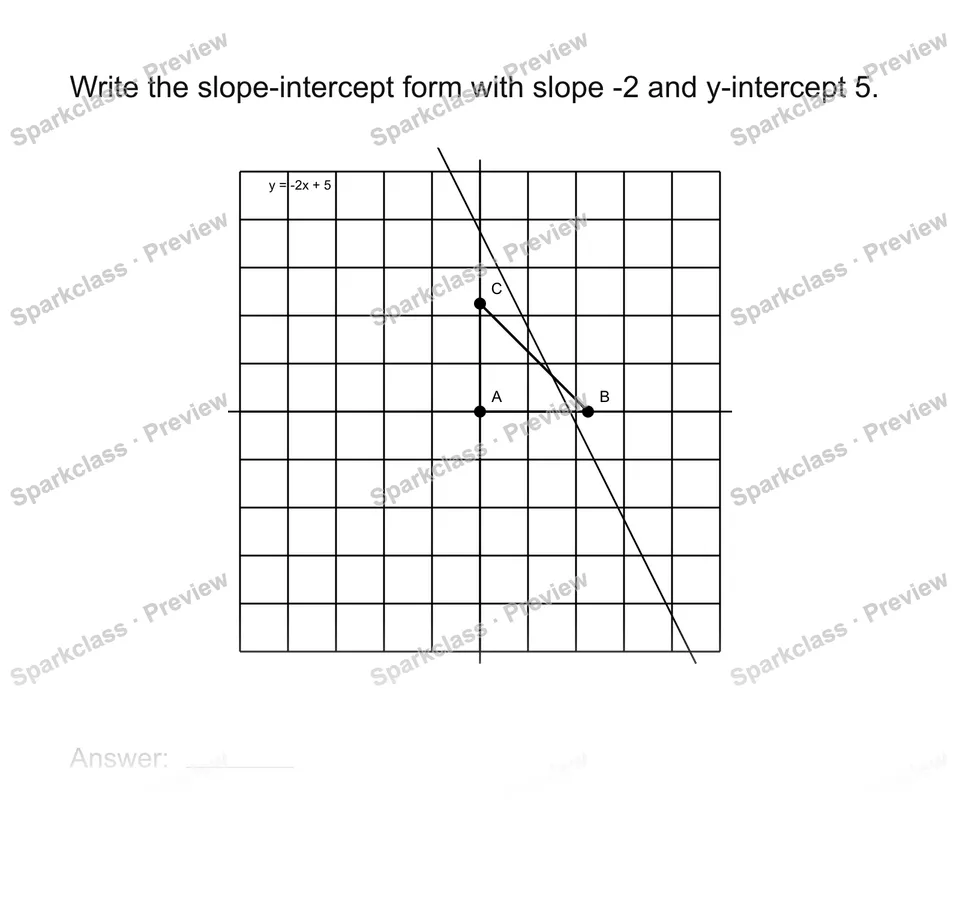 Use slope-intercept form — page 1