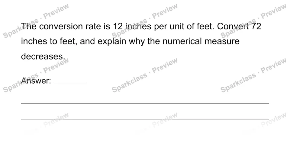 Convert measurement units with ratios — page 1