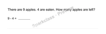 Find what is left — Grade 1 problem preview
