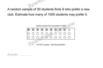 Use a sample to infer a population — Grade 7 problem preview