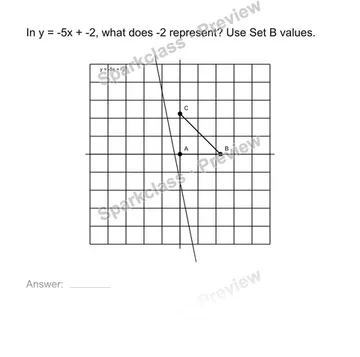 Interpret an intercept — Grade 8 problem preview