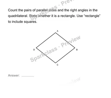 Classify quadrilaterals by properties — Grade 4 problem preview