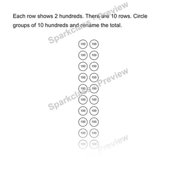 Ten copies of two hundreds — Grade 4 problem preview