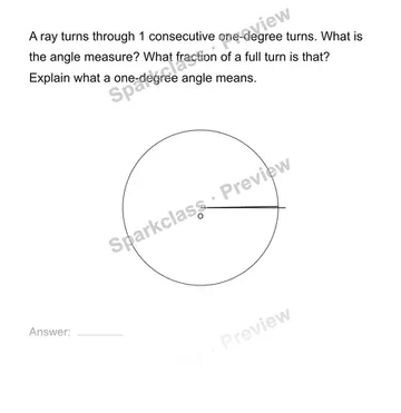 Count one-degree turns — Grade 4 problem preview