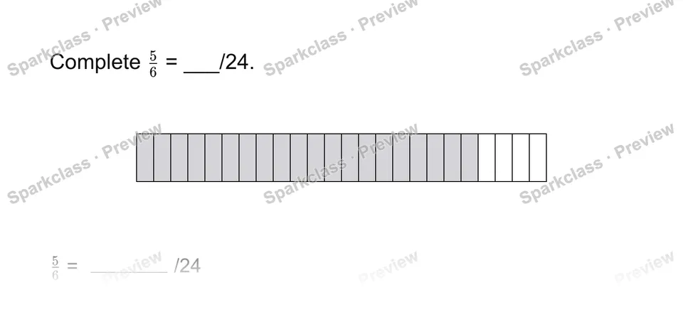 Build an equivalent fraction — page 1