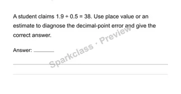 Compute with multi-digit decimals — Grade 6 problem preview