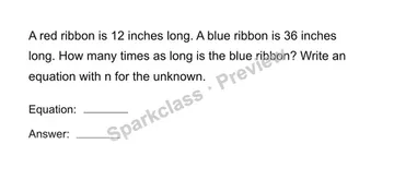 Solve a comparison — Grade 4 problem preview