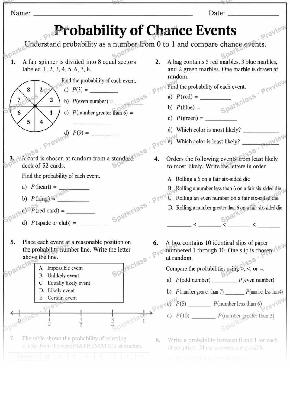 7.SP.C.5 · Understand probability of a chance event — page 1