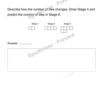Extend a growing pattern — Grade 4 problem preview