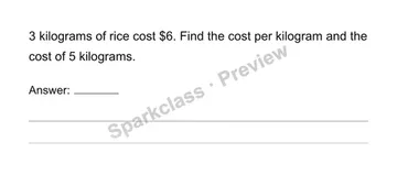 Unit prices and constant speed — Grade 6 problem preview