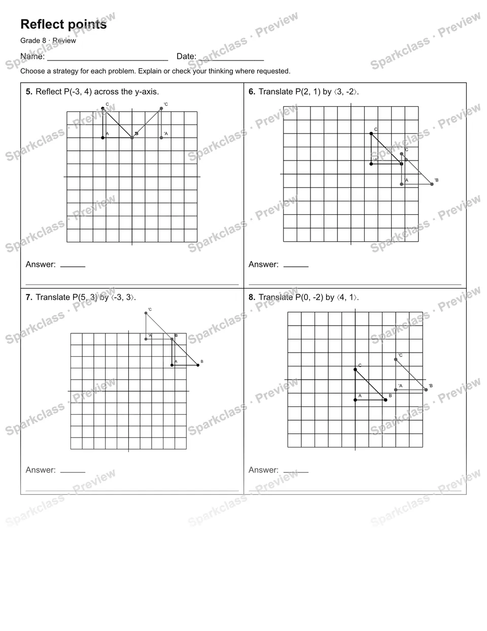 Reflect points — Review — page 2