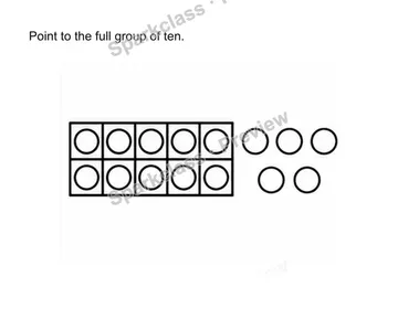 Make one group of ten — Kindergarten problem preview